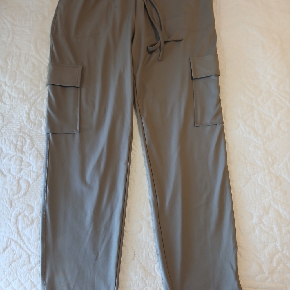 Rachel Zoe Women's Taupe Straight Leg Cargo Pants